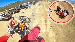 SCARY Dirt Bike CRASH Caught on Camera *2 BROKEN LEGS*