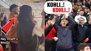 Virat Kohli Amazing  Reaction When FA CUP Whole Stadium Chanting KOHLI KOHLI At Wimbly Stadium