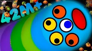 WormsZone.io 42410000+ Score Epic Worms Zone Best Slither Snake Gameplay #74