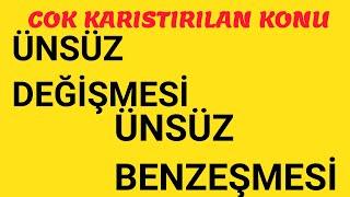 ÜNSÜZ BENZEŞMESİ ÜNSÜZ DEĞİŞİMİ DİL BİLGESİ FARKIYLA