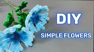 TUTORIAL BUNGA KAWAT BULUHOW TO MAKE FLOWER FROM CHENILLE WIRE DIY PIPE CLEANER