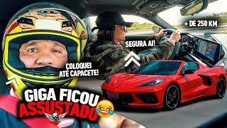 MINHA ESPOSA ACELEROU A CORVETTE - FABIO GIGA SE BORROU DE MEDO