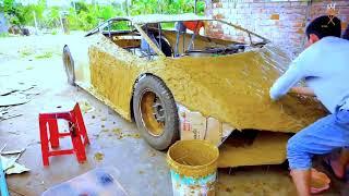 Super car lamborghini 2022 Full 210 Days Homemade Super Car LAMBORGHINI HURACAN from Abandoned Car