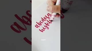 Crayola calligraphy hack #shorts #howtohandletter #calligraphy