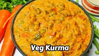 Veg Kurma  Hotel Style Veg Kurma  Vegetable Kurma @SpiceRecipe