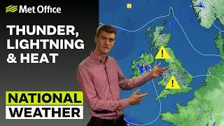 110623 – Seeing lightning and hearing thunder – Afternoon Weather Forecast UK – Met Office Weather