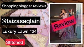 Faiza saqlain luxury lawn  shoppingbloggersjournal