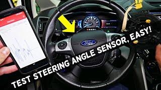 HOW TO TEST STEERING ANGLE SENSOR on Most Cars