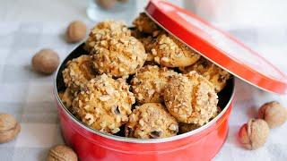 Honey COOKIES  with Nuts  Always Bake in Autumn 