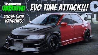Need for Speed Unbound  EVO TIME ATTACK BUILD  100% Grip Handling