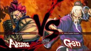Akuma vs Gen HARDEST AI ULTRA STREET FIGHTER IV