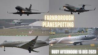 Cleared immediate takeoff. Inbound traffic 4½ miles. Planespotting Action Farnborough. 181223