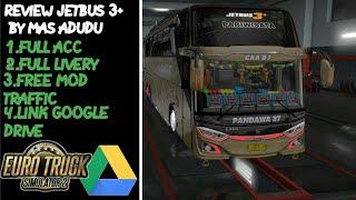 REVIEW MOD BUS JB3+ ETS2 TEST DRIVE NABRAK? LINK GOOGLE DRIVE #modets2free #gameets2