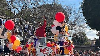 Super Bowl LVII Calvalcade - Kansas City Chiefs - Patrick Mahomes - Disneyland