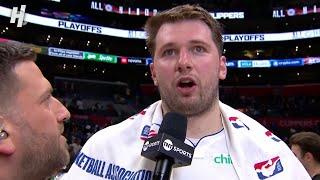Luka Doncic talks Game 2 Win vs Clippers Postgame Interview 