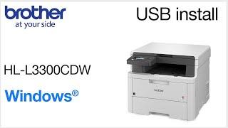 Install HLL3300CDW with USB - Windows