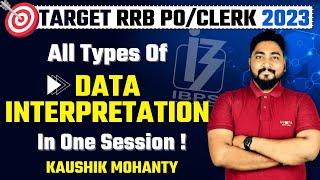 Complete Data Interpretation in One Session For RRB POClerk 2023 By Kaushik Mohanty @CareerDefiner