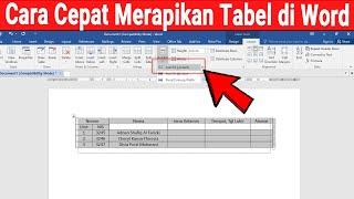 Cara Cepat Merapikan Tabel di Word