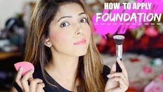 MAKEUP BASICS  HOW TO APPLY FOUNDATION TUTORIAL   STEP BY STEP FOR BEGINNERS  HINA ATTAR