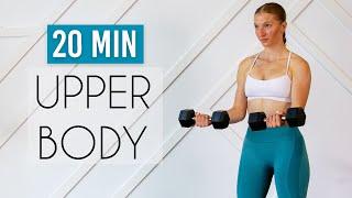 Full UPPER BODY Workout Tone & Sculpt - 20 min At Home