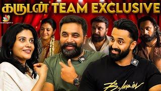 Soori-காக தான் அத செஞ்சேன்   Garudan Team Interview  Sasikumar Unni Mukundan Shivada