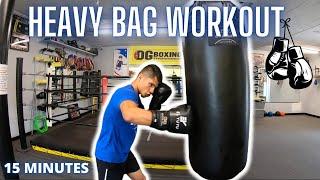 Boxing Heavy Bag Workout  15 Minutes