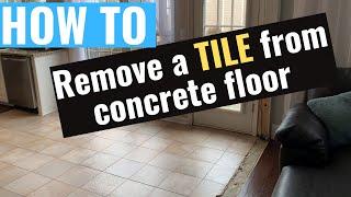 How to Remove Tile from a Concrete Floor