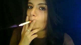 Indian girl long deep inhales and holding the smoke inside - heavy smoking fetish