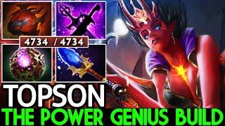TOPSON Queen of Pain The Power Genius Build No Mercy Dota 2