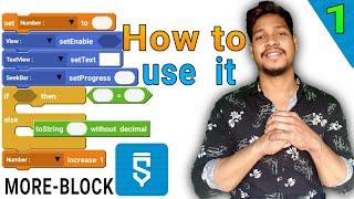 Part-1 Moreblocks how to use in sketchwareAaura Technical