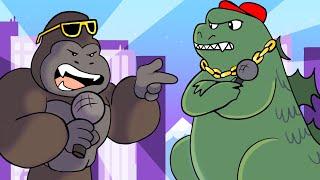 Godzilla vs. King Kong Rap Battle Cartoon Animation