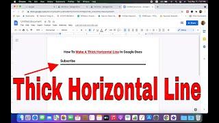 How To Make A Thick Horizontal Line In Google Docs  TUTORIAL