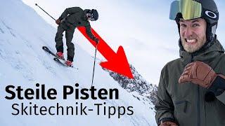 Skifahren lernen Steile Pisten fahren  Ski-Technik & Tipps