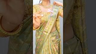 Organza silk saree draping tips#saree_draping_guide #saree