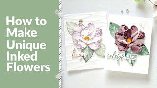 How to Make Unique Inked Flowers  Altenew - Take 2 With Therese