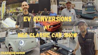 EV CONVERSIONS at NEC CLASSIC CAR SHOW 2022. Feat Silent Classics Reik EV Electrofit & JONNY SMITH