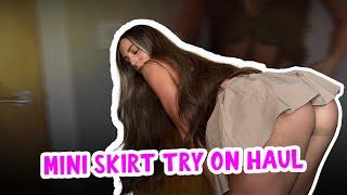 Mini Skirt Try-On Haul  Lydia Rose