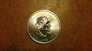 2016 Canadian $5 Coin 1oz Silver .9999 Fine