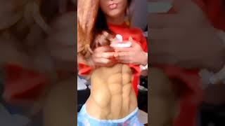 beautiful girl six pack abs #viral#youtubeshorts#fitnessgirl#shorts