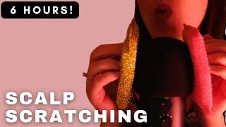 ASMR - INTENSE and AGGRESSIVE SCALP SCRATCHING WITH SPONGES NO TALKING