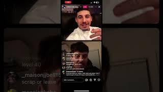 ChillinIT and Huskii beefing on Instagram Live