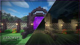 Cemetery Entrance and Fence Tutorial  How to Make a Graveyard Wall in Minecraft