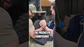 Reinacting The Predator Handshake -  #predator #airsoft #arnoldschwarzenegger