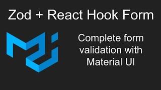 A complete form validation with Zod and React hook form