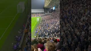 Chelsea fans chanting during the Fulham vs. Chelsea Premier League game on Oct. 2 2023