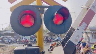 Indonesia Railroad Crossing Compilation  Perlintasan Kereta Api 2024