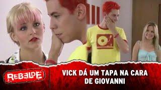 Rebelde - Vick dá um tapa na cara de Giovanni