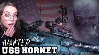 SHADOW FIGURES on the HAUNTED USS Hornet California  Intense Paranormal Investigation Part 1