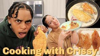 Cooking With Crissy ‍ Fried Catfish Fried Cabbage & Baked Macaroni