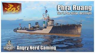 World of Warships  Phra Ruang Tier-3 Pan-Asian Destroyer